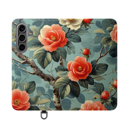 Pink Camellia - Samsung S24 Case - Wallet