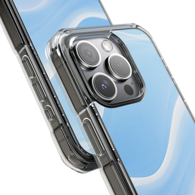 Blue Impact MagSafe Phone Case for iPhone - Glacial Blue Silk