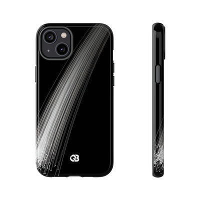 Black Tough Phone Case for iPhone - Linear Velocity Beam