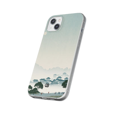 Blue Lite Phone Case for iPhone - Mist Valley Pagoda