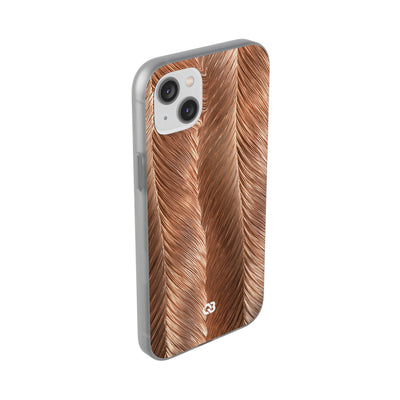 Rose Gold Weave · Lite Phone Case for iPhone ·  Brown
