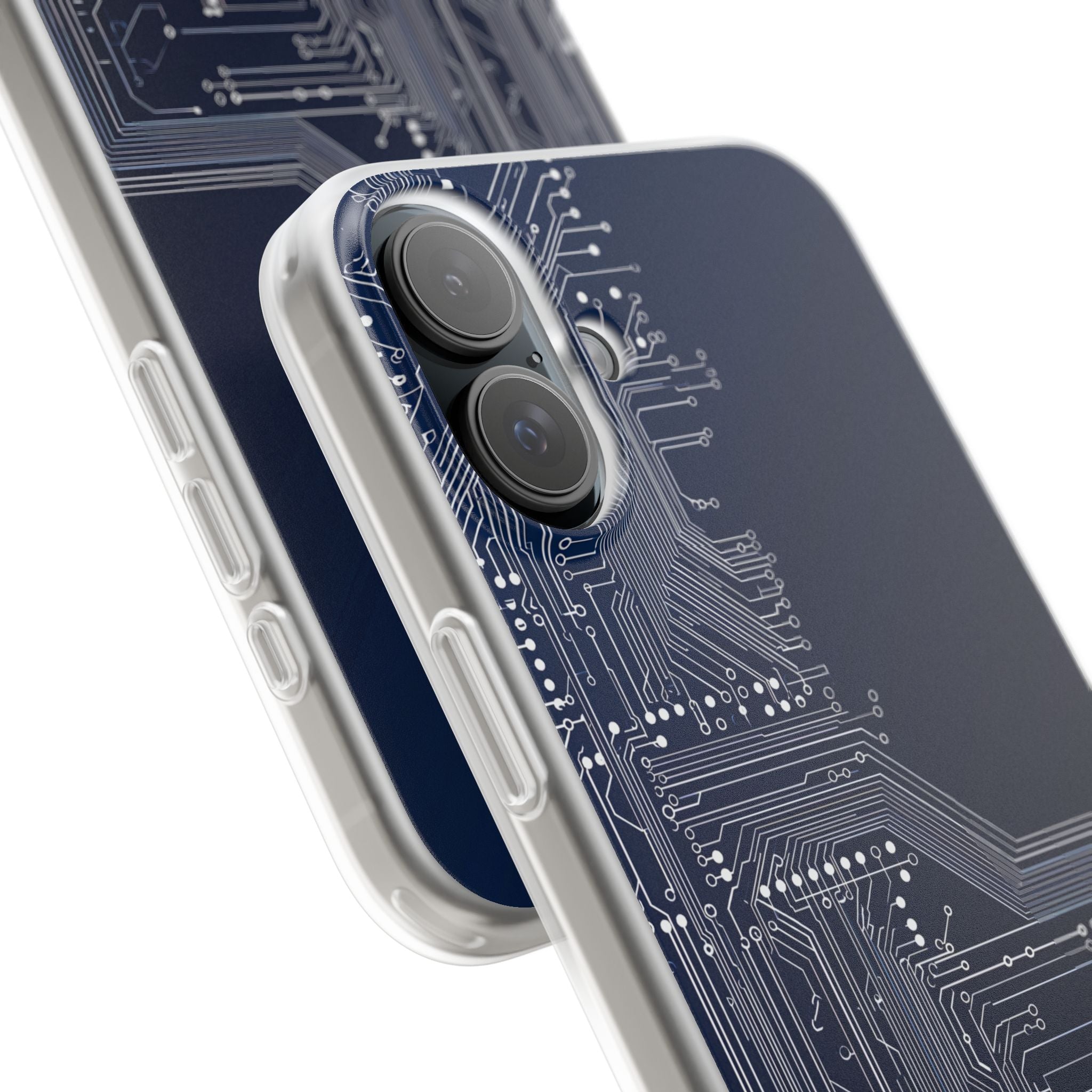 Blue Lite Phone Case for iPhone - Cobalt Data Stream