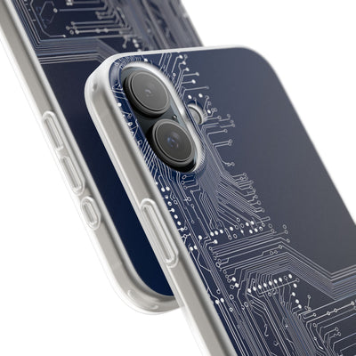 Blue Lite Phone Case for iPhone - Cobalt Data Stream