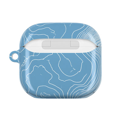 Glacial Basin Topo · Hard Case for AirPods & AirPods Pro · Blue