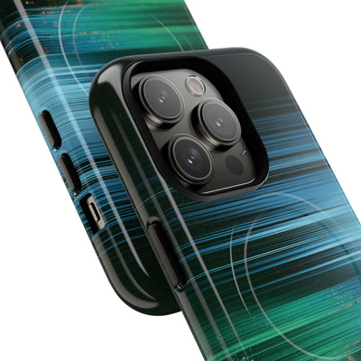 Digital Shoreline Drift · Tough 2.0 Magnetic Phone Case for iPhone · Teal