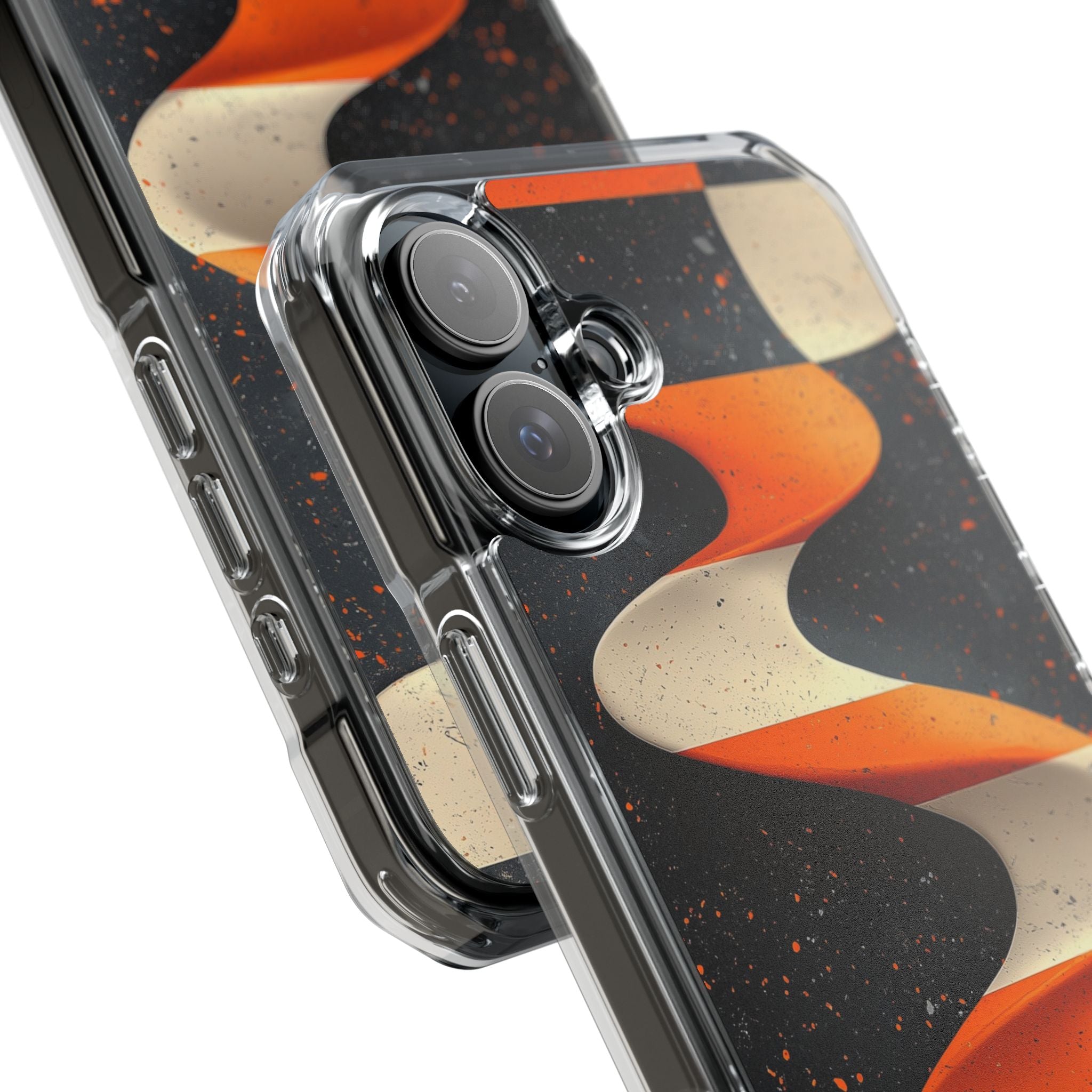 Orange Grit Twist · Impact Handyhülle für iPhone · Magsafe