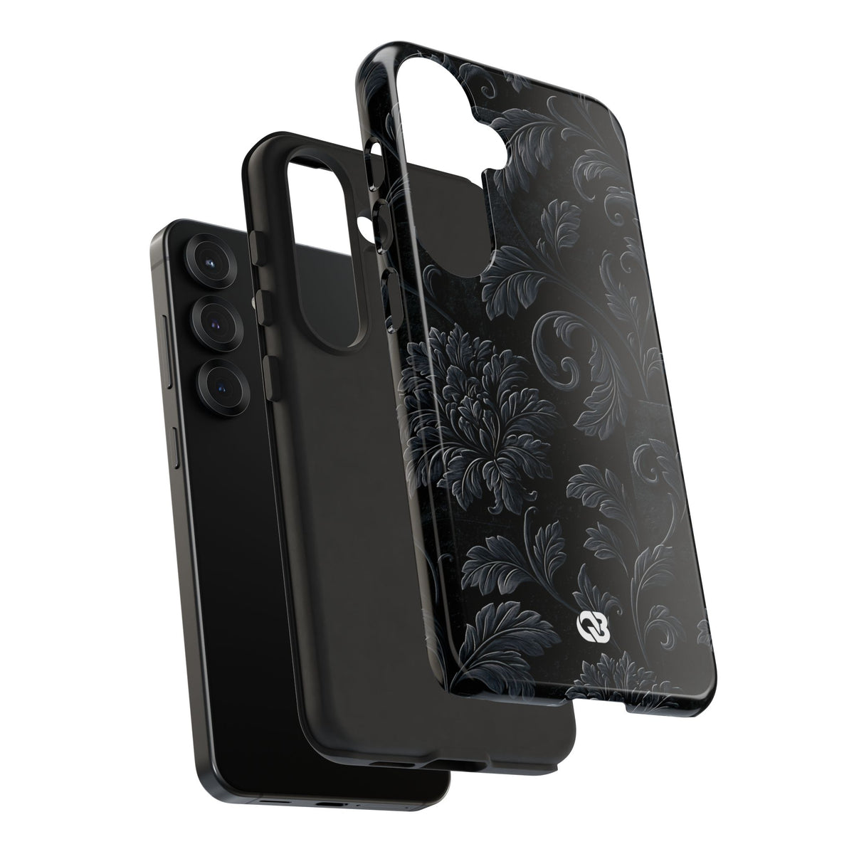 Obsidian Damask · Tough Phone Case for Samsung · Black