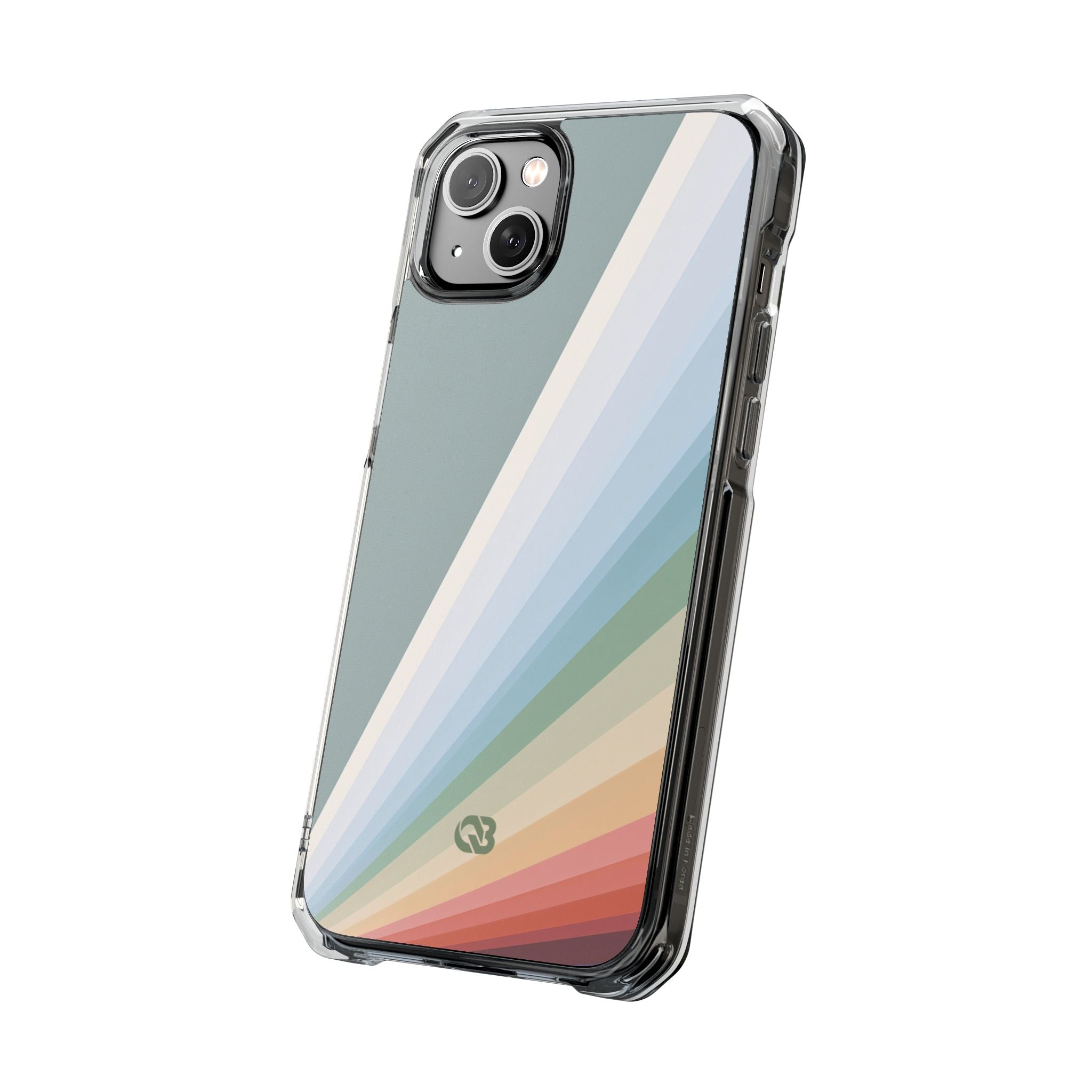 Green Impact MagSafe Phone Case for iPhone - Sage Prism Beam