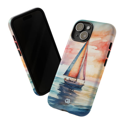 Crimson Horizon Sail · Tough Hoesje voor iPhone