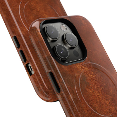 Orange Tough 2.0 Magsafe Phone Case for iPhone - Oxidized Iron Crust