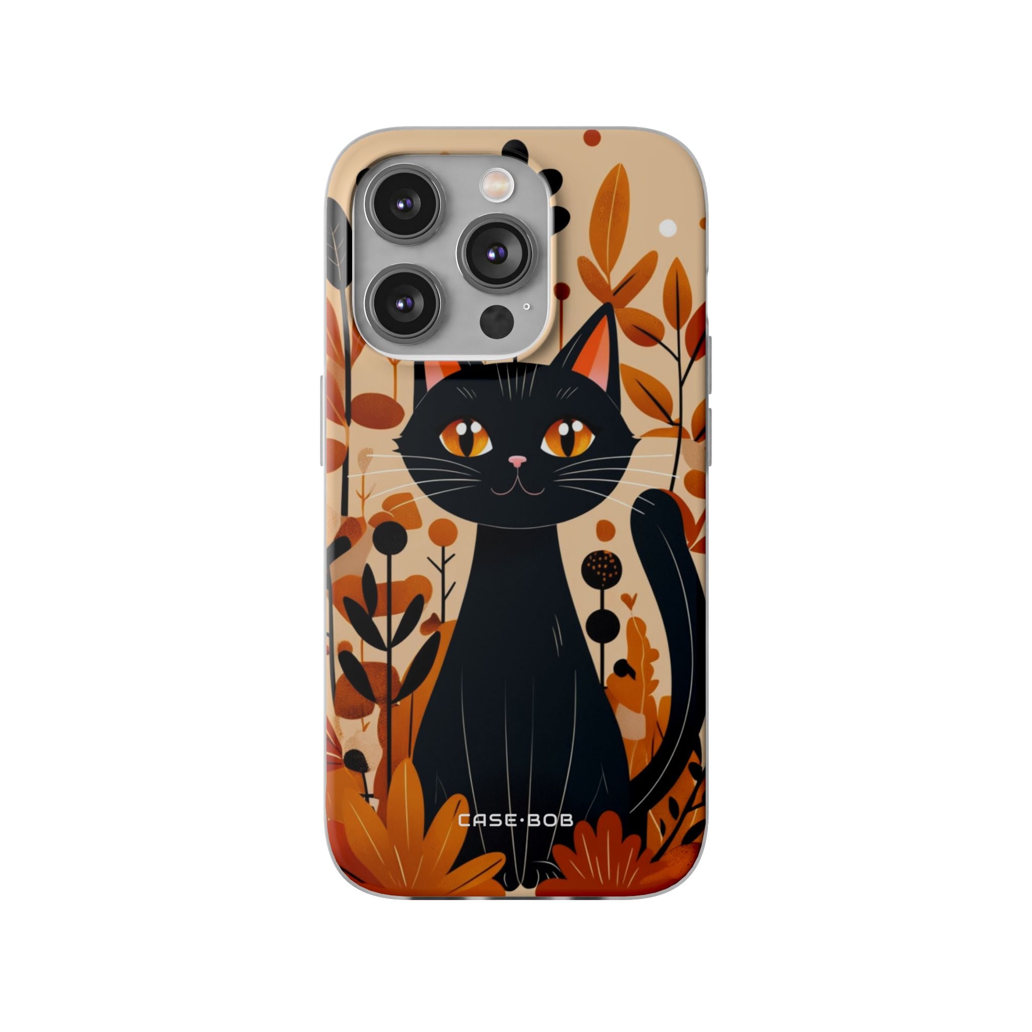 Schwarze Katze Glow iPhone 14 Pro Case - Soft