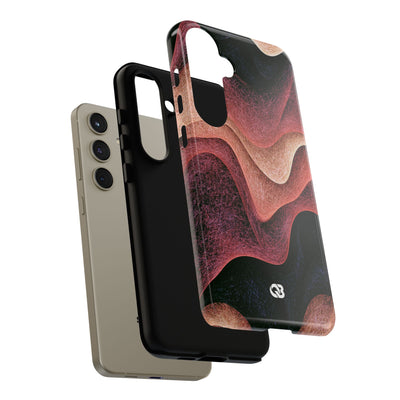 Rose Contour Waves · Tough Phone Case for Samsung · Pink