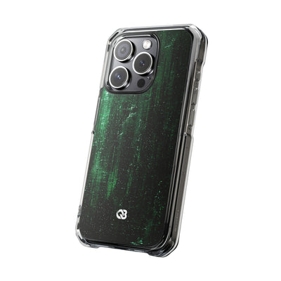 Emerald Void · Clear Impact Magnetic Phone Case for iPhone ·  Green