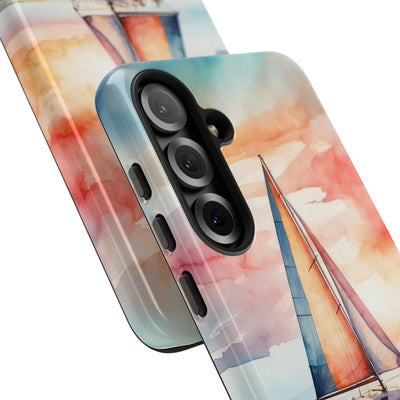 Crimson Horizon Sail · Tough Phone Case for Samsung