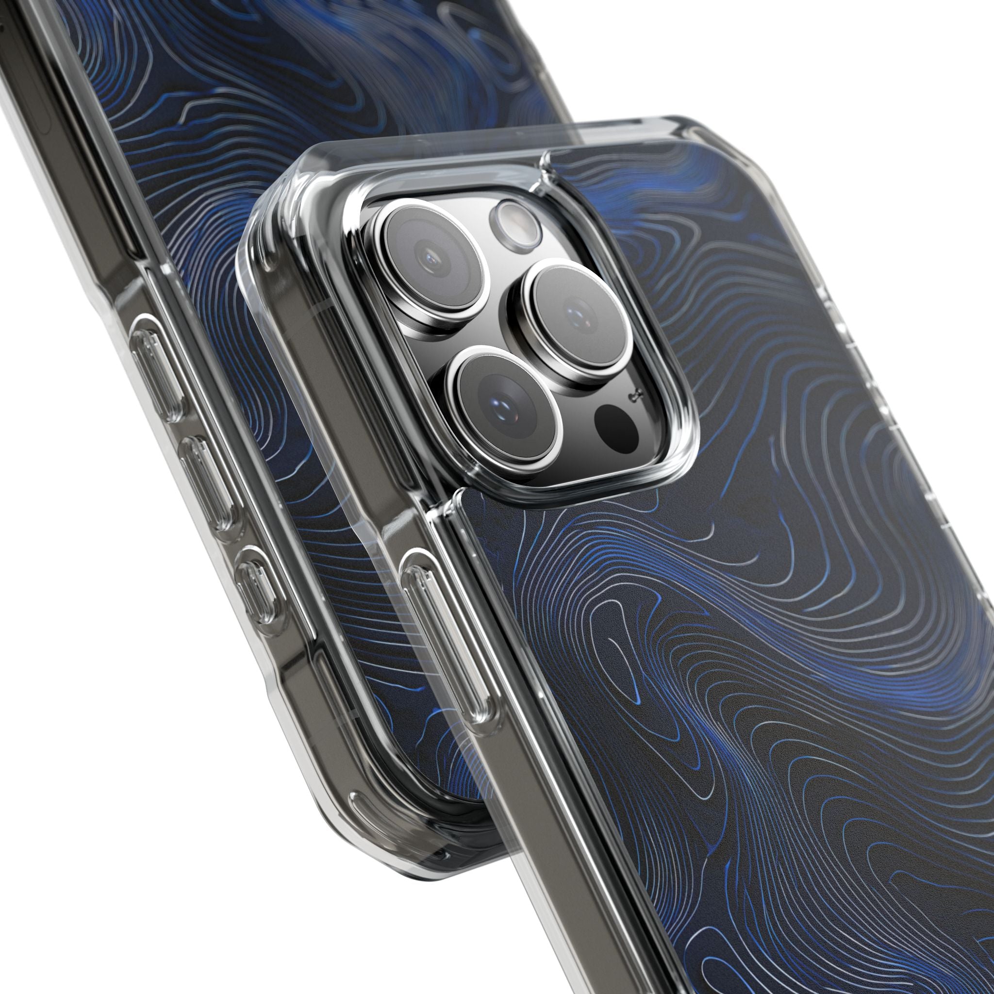 Blue Impact MagSafe Phone Case for iPhone - Cobalt Contour Ridge