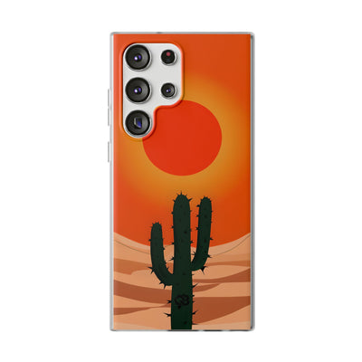 Scorched Saguaro Sunset · Soft Phone Case for Samsung