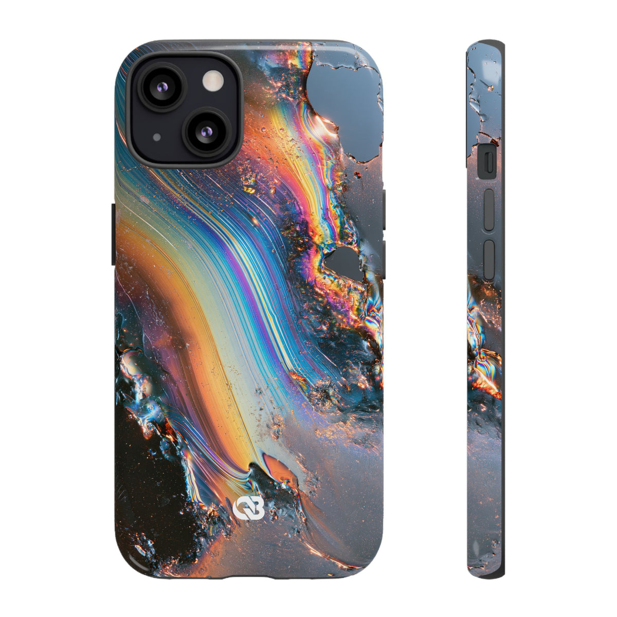 Prismatic Aura Flow · Tough Phone Case for iPhone · Blue