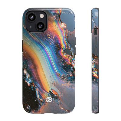 Prismatic Aura Flow · Tough Phone Case for iPhone · Blue