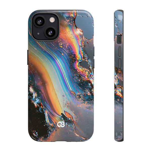 Prismatic Aura Flow · Tough Phone Case for iPhone · Blue