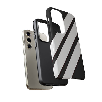 Obsidian White Bars · Tough Handyhülle für Samsung