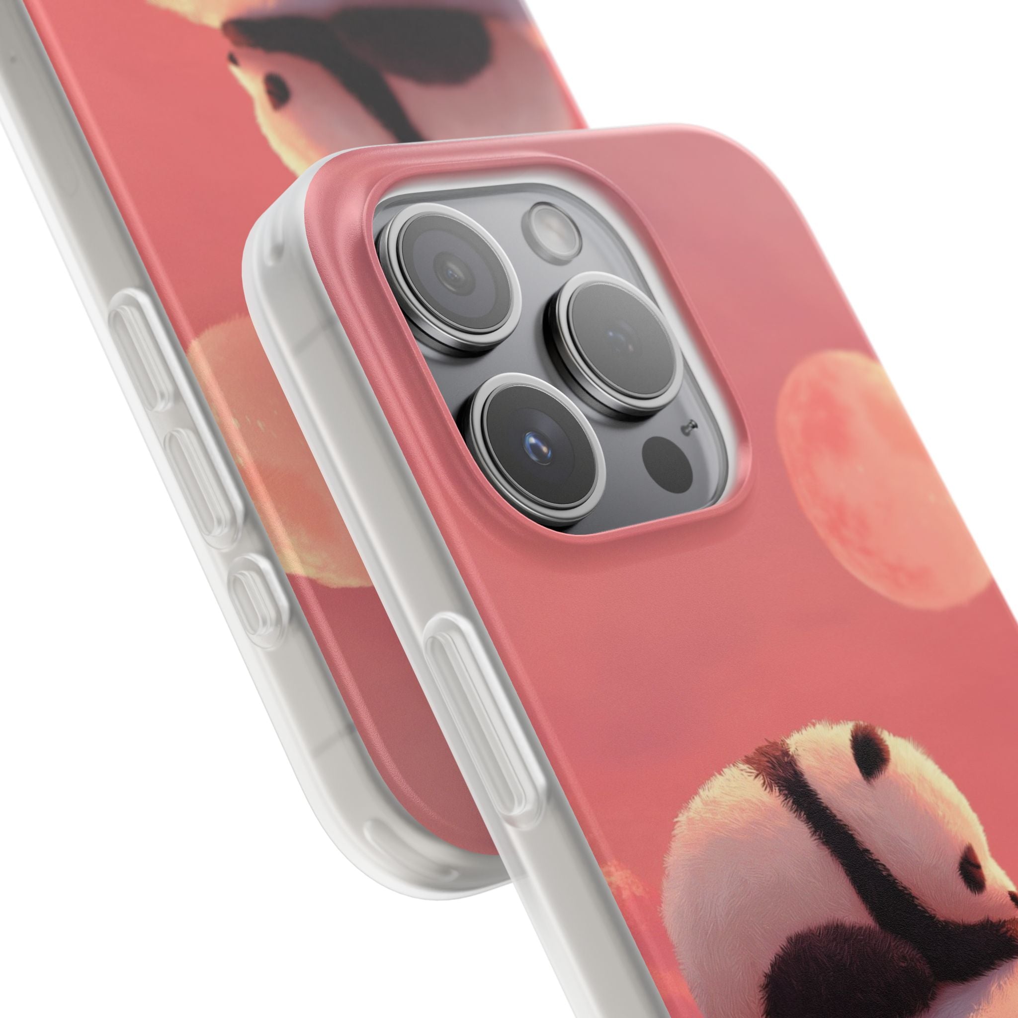 Panda Moonbeam iPhone 15 Pro Case - Soft