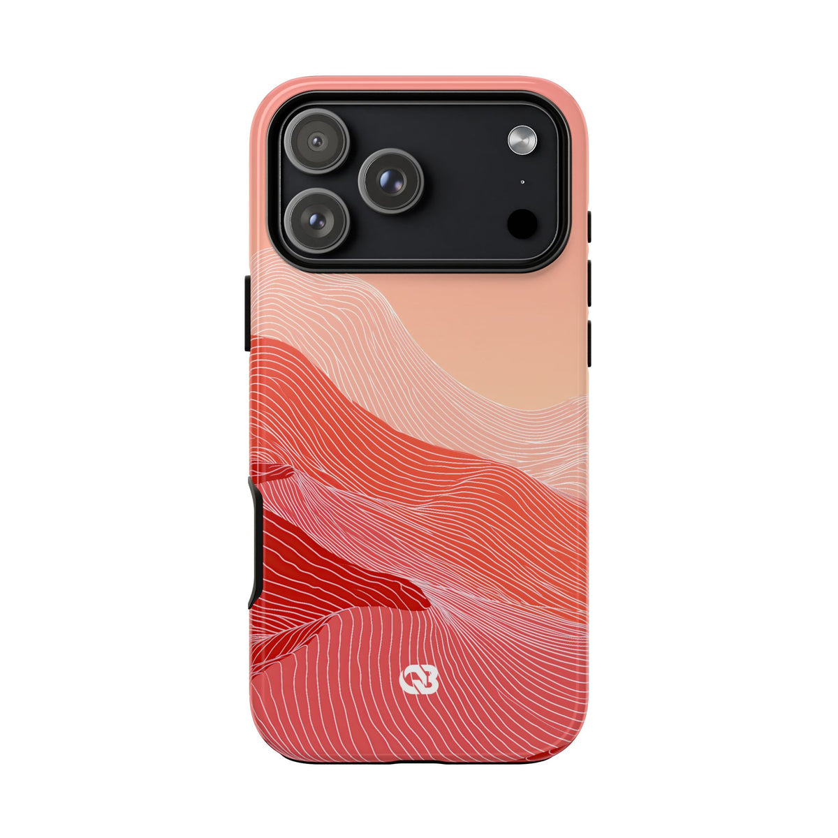 Coral Ridge Contours · Tough Phone Case for iPhone · Red