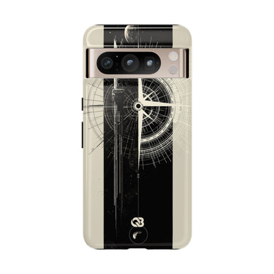 Beige Tough Phone Case for Google Pixel - Zenith Vector Spire