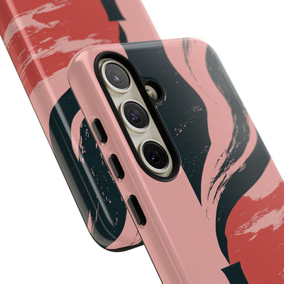 Pink Tough Phone Case for Samsung - Cinder Rose Plume