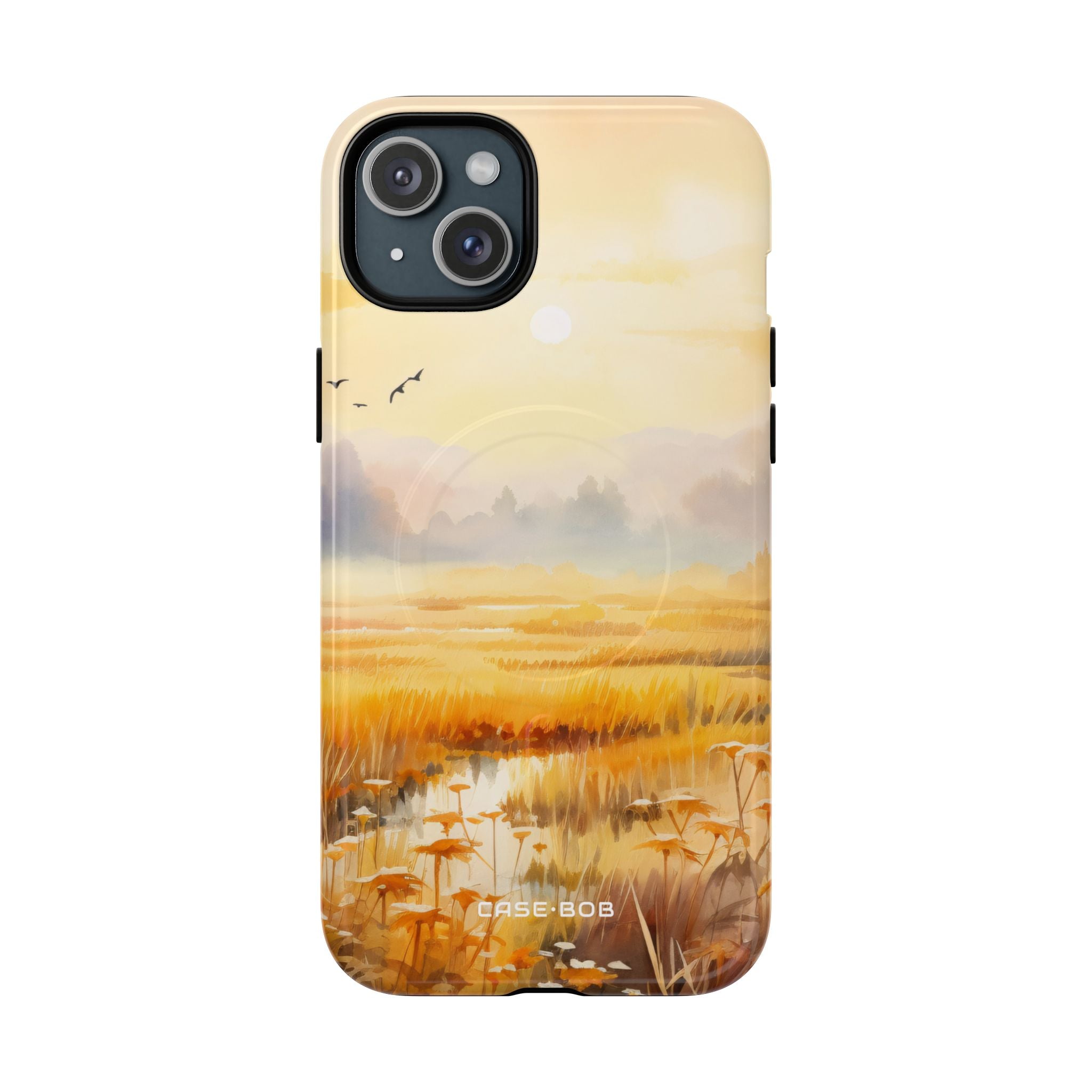 Leuchtender Sonnenaufgang iPhone 15 Plus Case - Tough+
