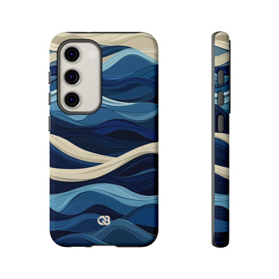 Cobalt Coast Layers · Coque de téléphone Tough pour Samsung