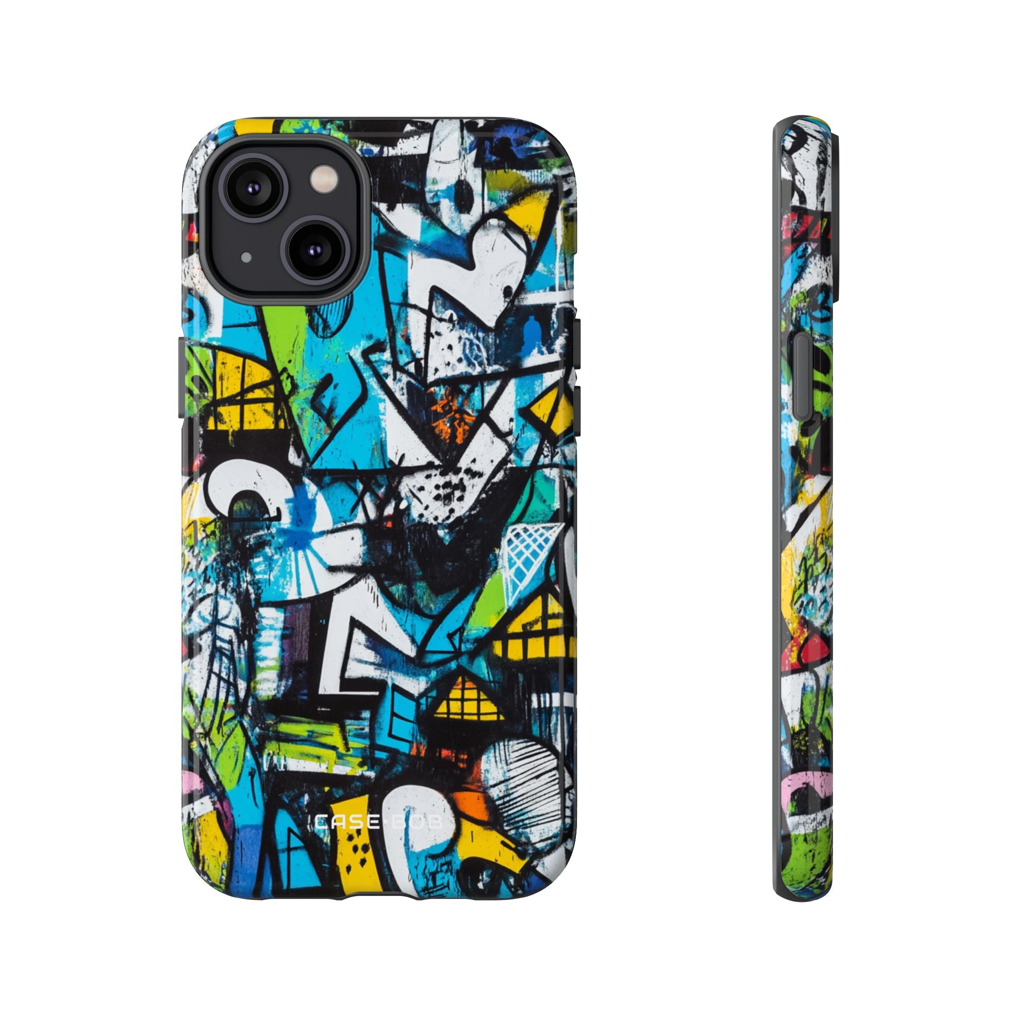 White Ripple Drift iPhone 14 Plus Skal - Tough