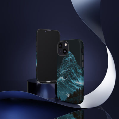 Glacial Alpine Peak · Tough Phone Case for iPhone · Blue