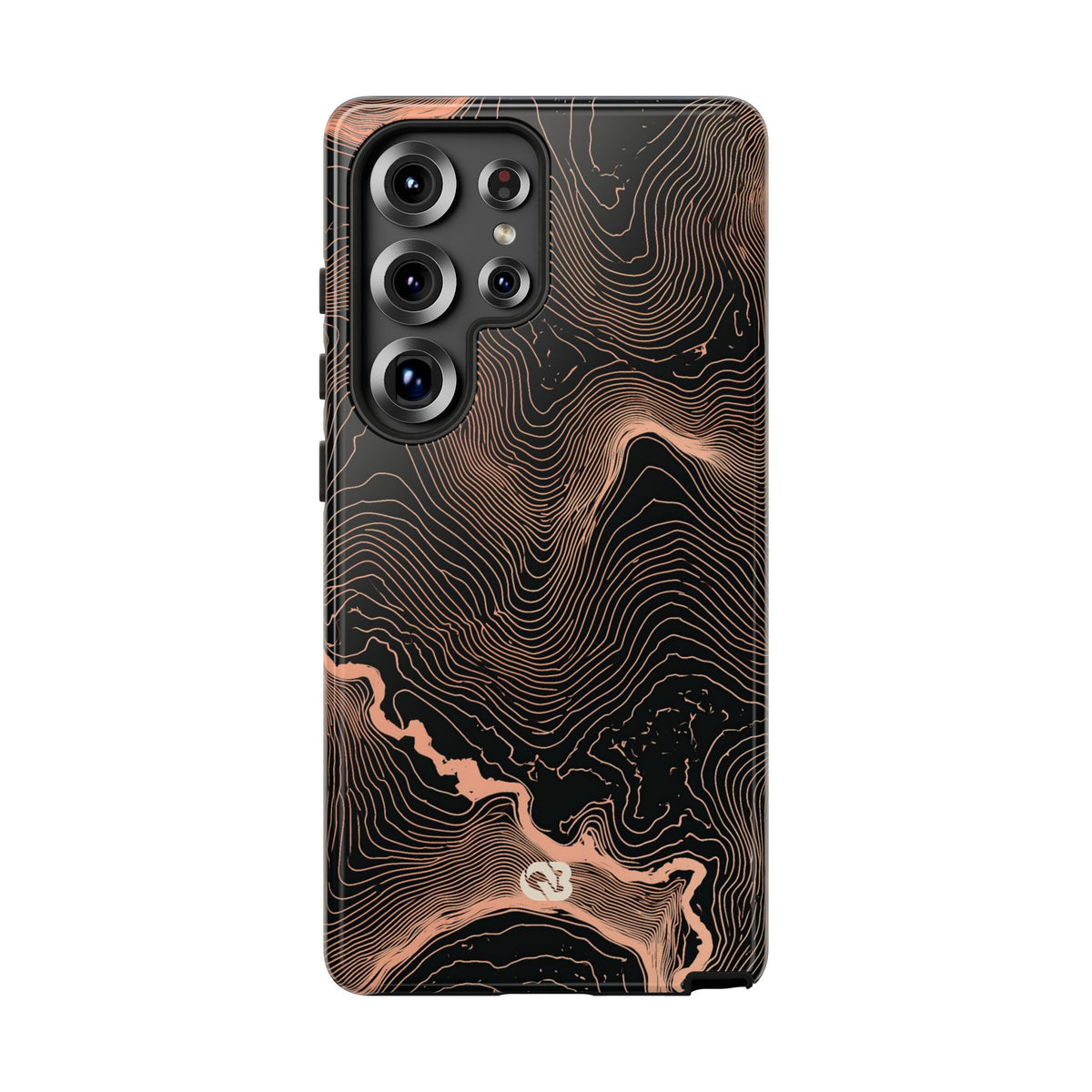 Mesa Elevation Contour · Tough Phone Case for Samsung · Black