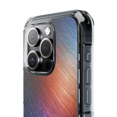 Radiant Energy Stream · Clear Impact Magnetic Phone Case for iPhone · Blue
