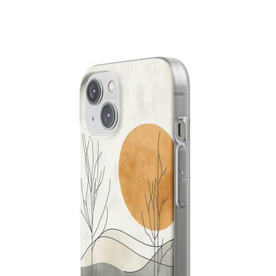 Burnt Horizon Lines · Soft Phone Case for iPhone