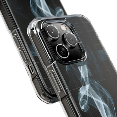 Black Impact MagSafe Phone Case for iPhone - Arctic Vapor Grid