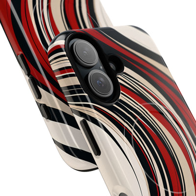 Crimson Flow Waves · Tough+ Magsafe