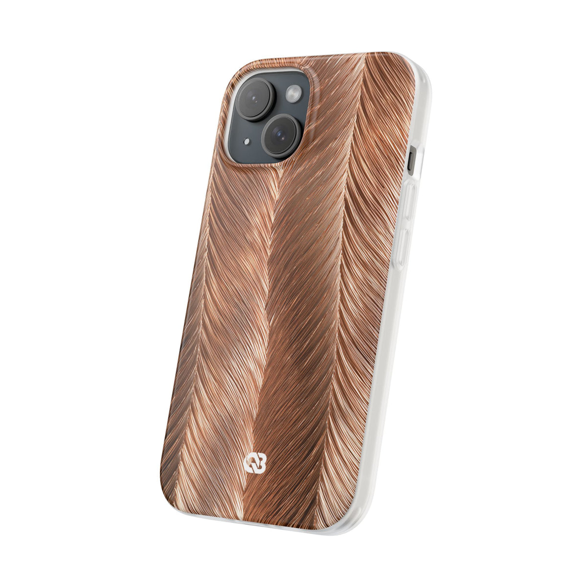 Rose Gold Weave · Lite Phone Case for iPhone ·  Brown