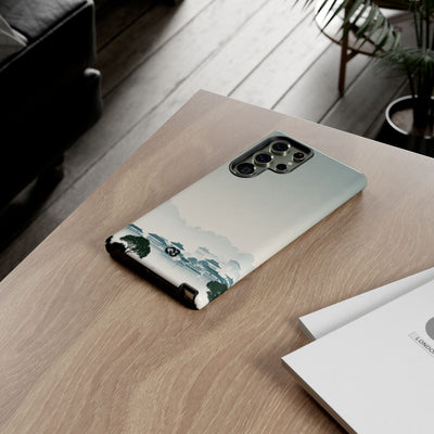 Blue Tough Phone Case for Samsung - Mist Valley Pagoda