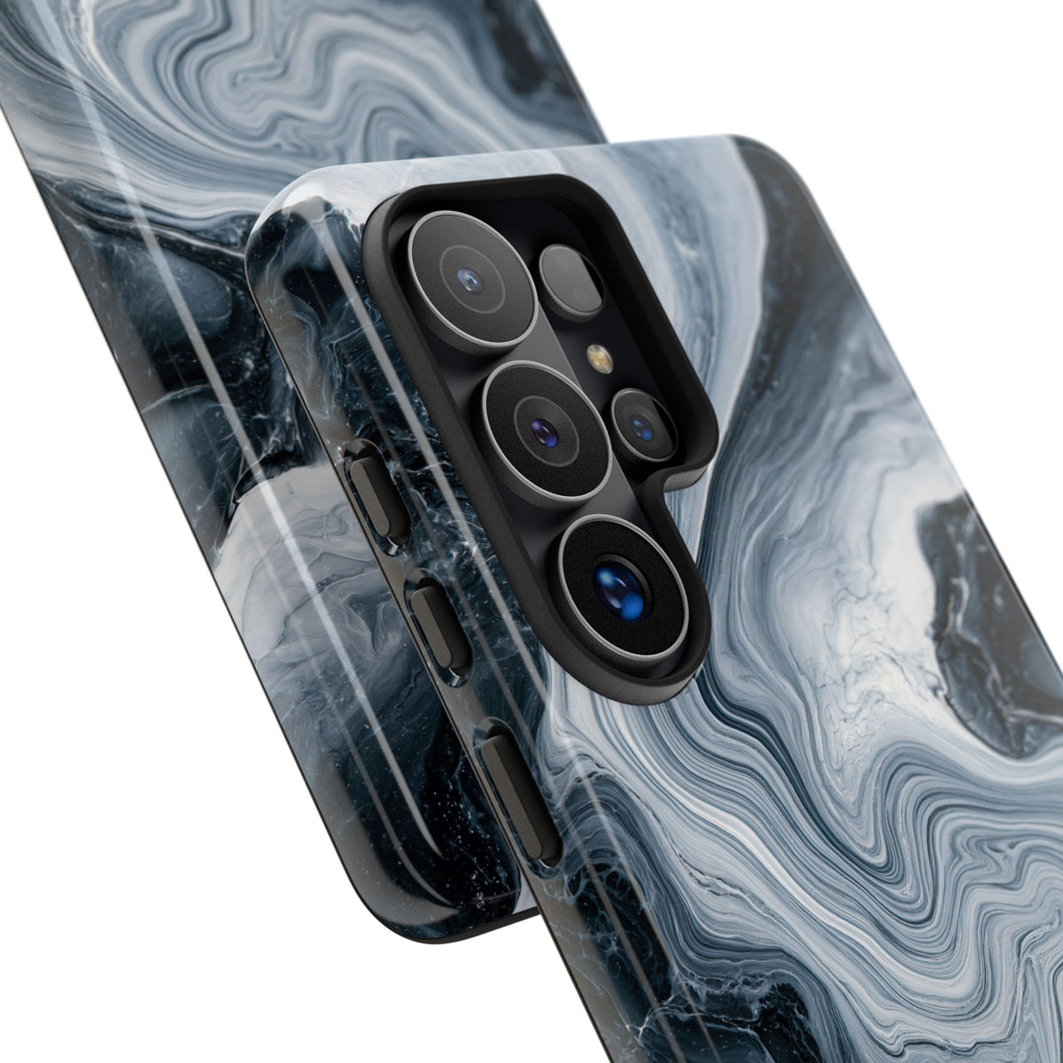Suminagashi Ink Flow · Tough Phone Case for Samsung · Grey