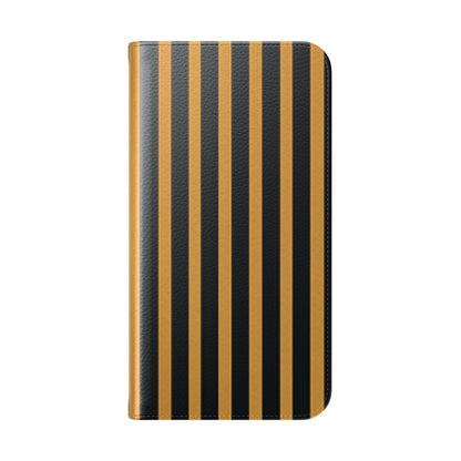 Golden Stripes - iPhone 15 Pro Max Case - Wallet