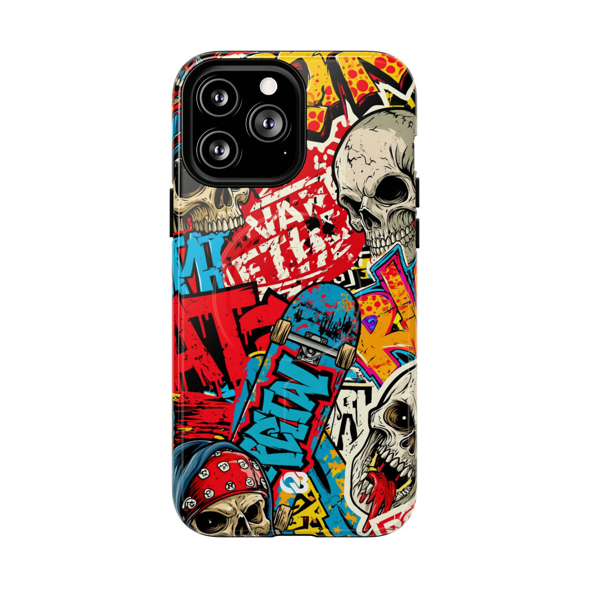 Skate Skull Riot · Tough 2.0 Magnetic Phone Case for iPhone · Red