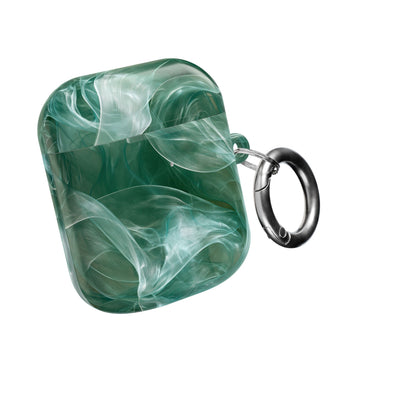 Translucent Aqua Flow · Hard Case for AirPods & AirPods Pro · Teal