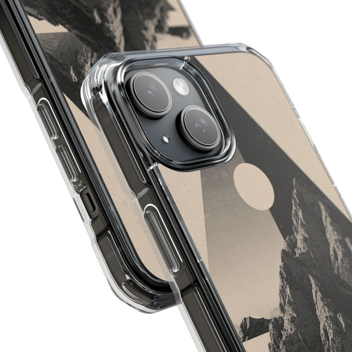 Summit Solstice · Clear Impact Magnetic Phone Case for iPhone ·  Beige