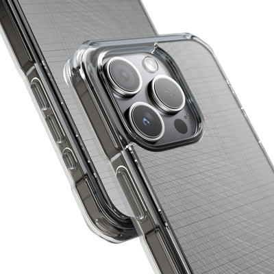 Grey Impact MagSafe Phone Case for iPhone - Chrome Mesh Warp