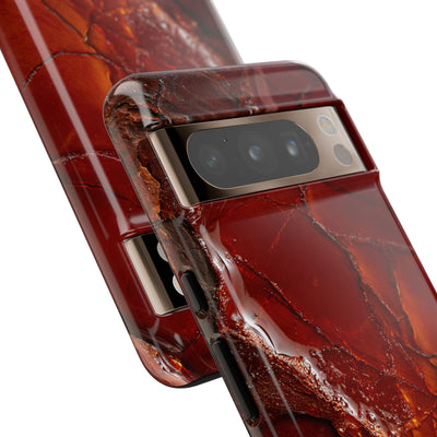 Amber Embrace · Tough Phone Case for Pixel ·  Brown