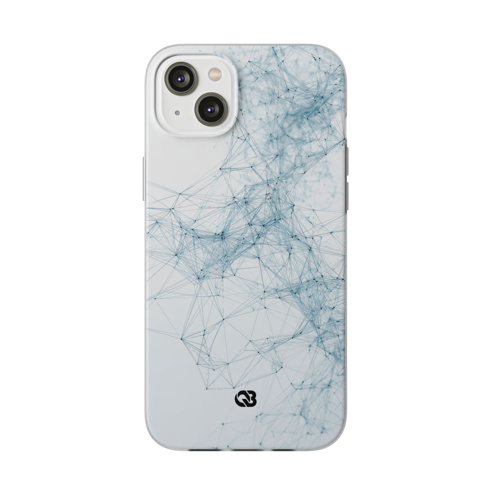 Blue Lite Phone Case for iPhone - Glacial Neural Web