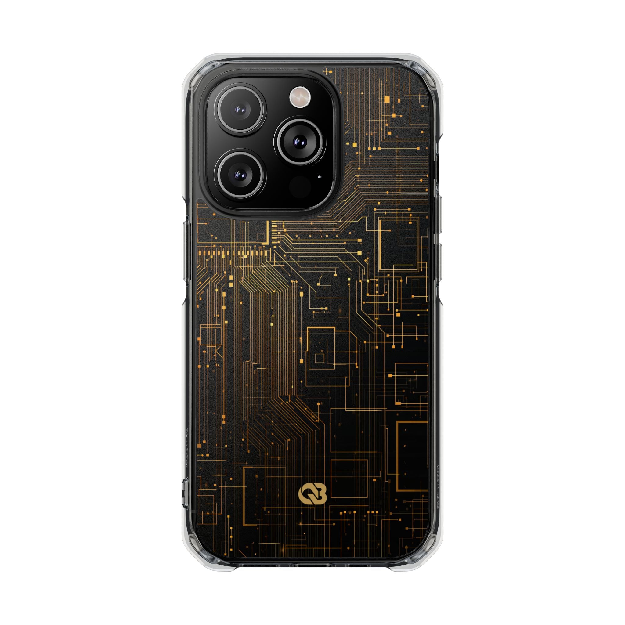 Gold Impact MagSafe Phone Case for iPhone - Amber Core Mainframe