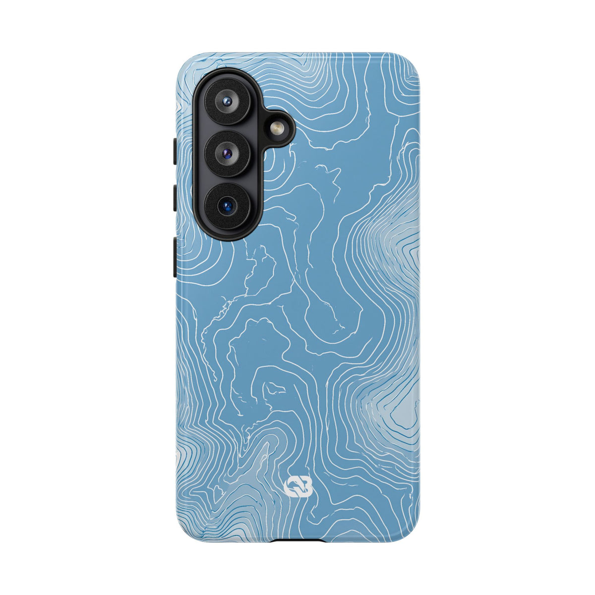 Glacial Basin Topo · Tough Phone Case for Samsung · Blue