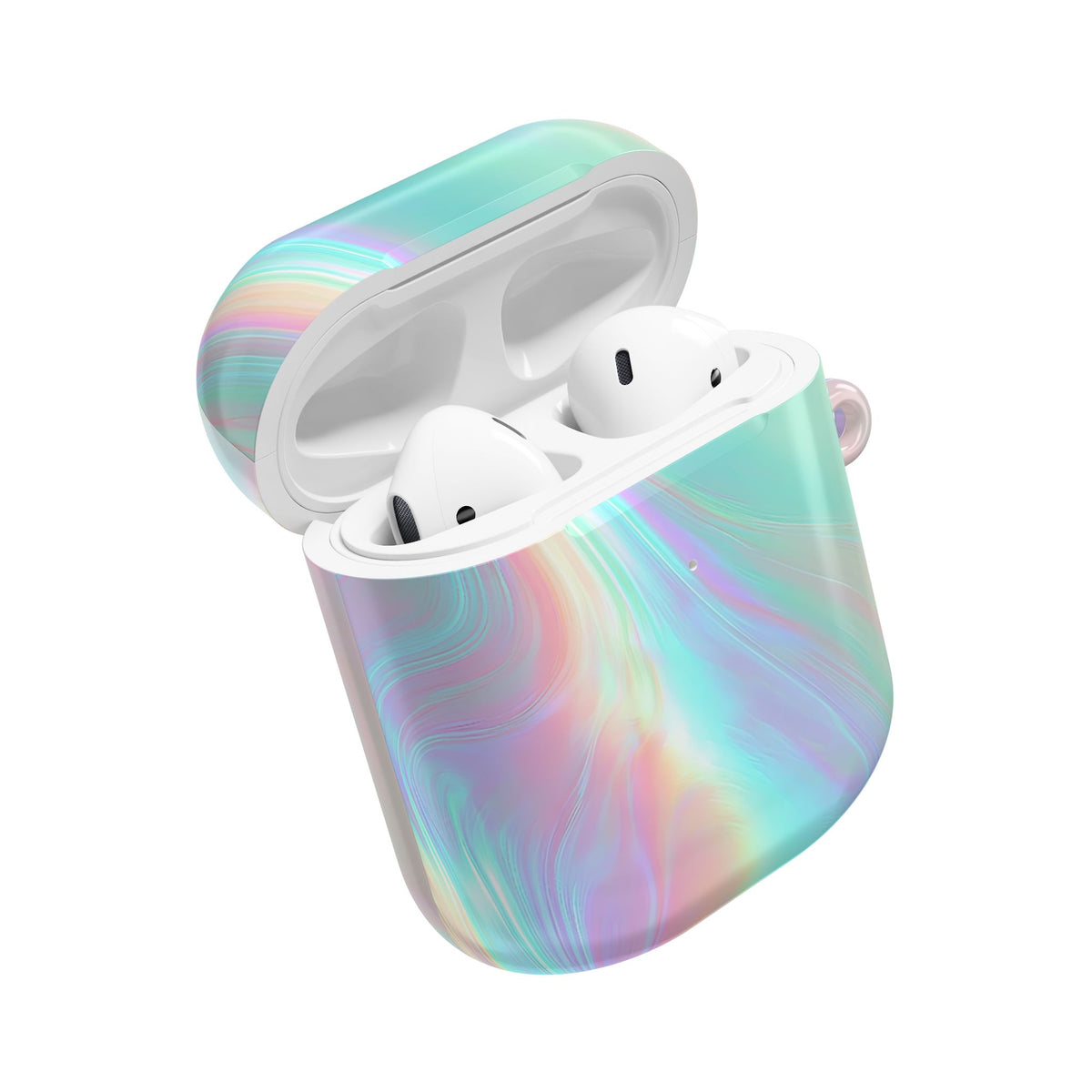 Prismatic Liquid Light · Hard Case for AirPods & AirPods Pro · Teal